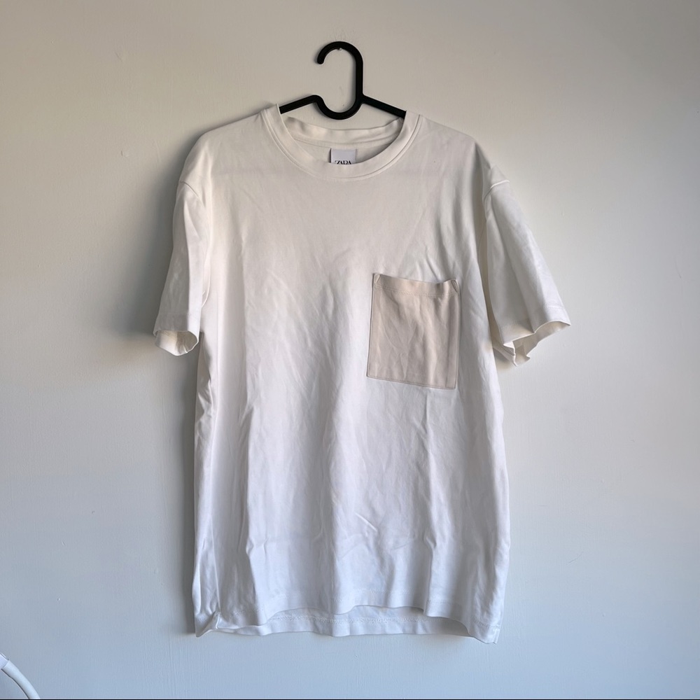 Moving out of country May 31 ZARA Men Tshirt Tee Big Pocket